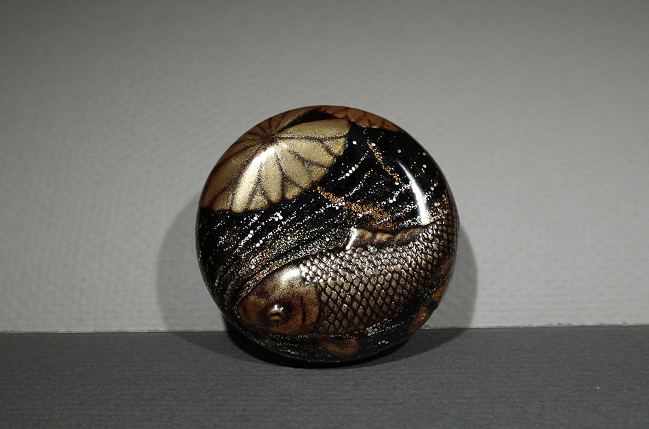 Carp among lotus leaves01